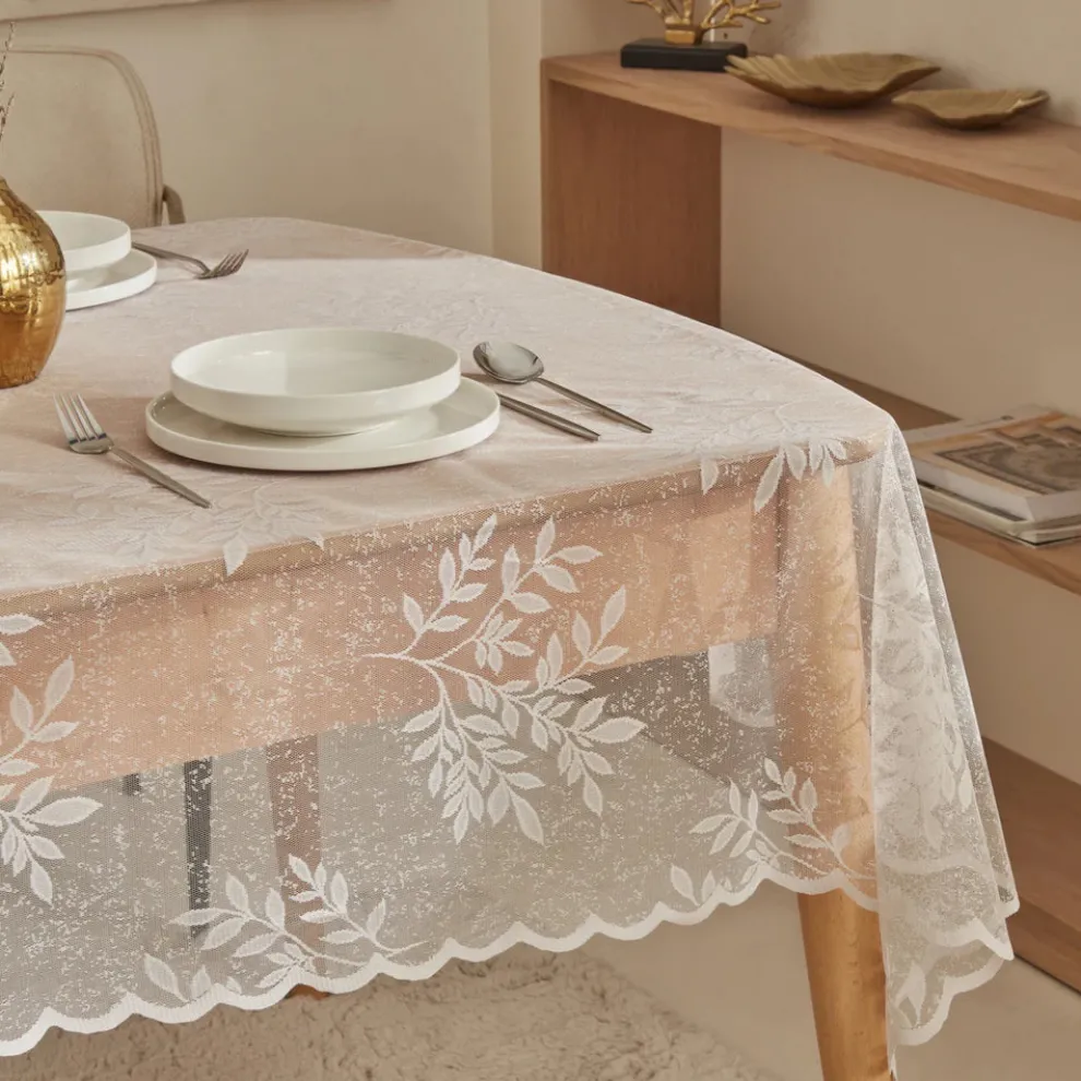 Karaca Home Hessa Tablecloth, 145x220cm, Grey