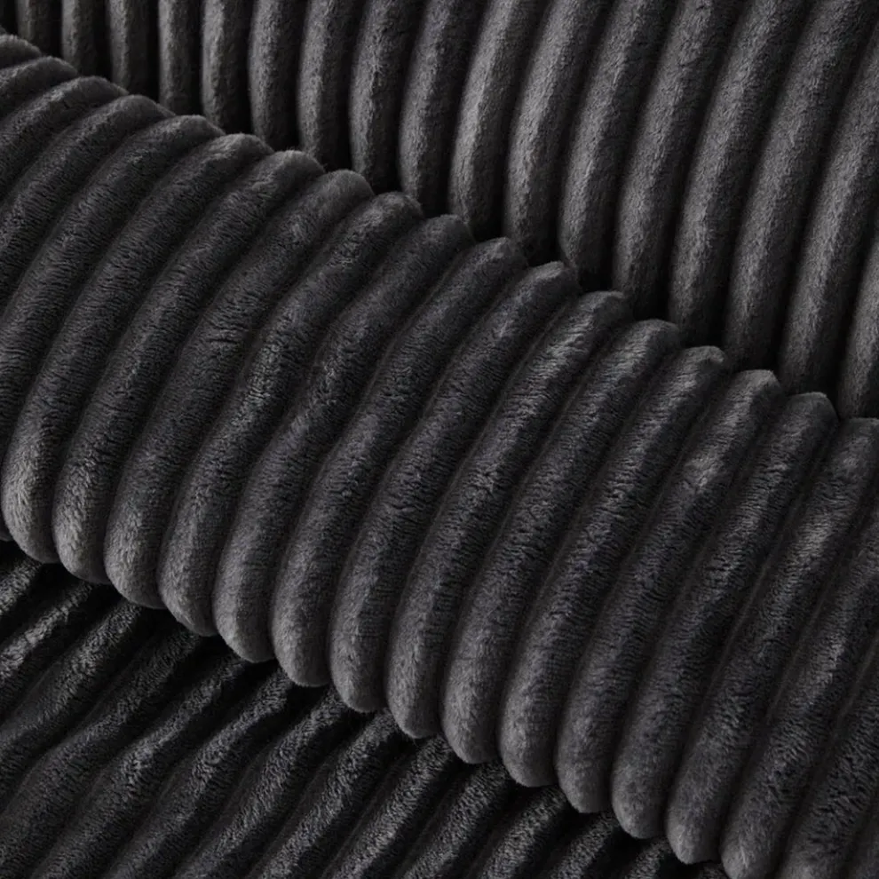 Karaca Home Joena Soft Bedspread Set, Double, Black