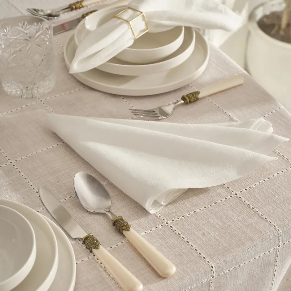 Karaca Home Lalisa 2-Piece Care-Free Napkin, 45x45cm, White