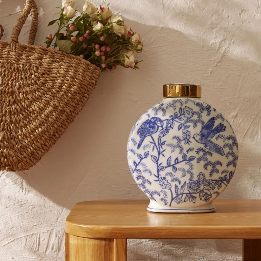 Karaca Home Lisbon Pol Decorative Jar, 23cm, Multi