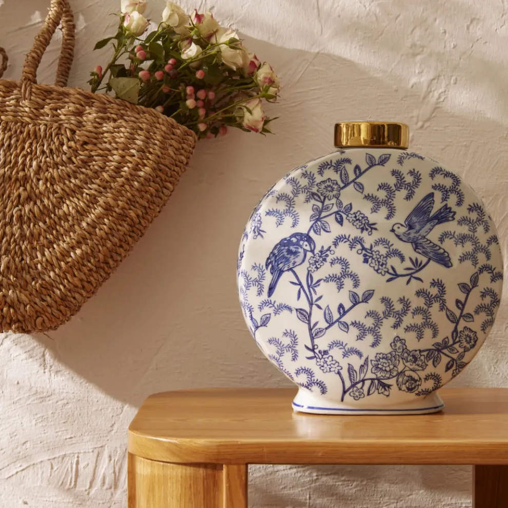 Karaca Home Lisbon Pol Decorative Jar, 28cm, Multi