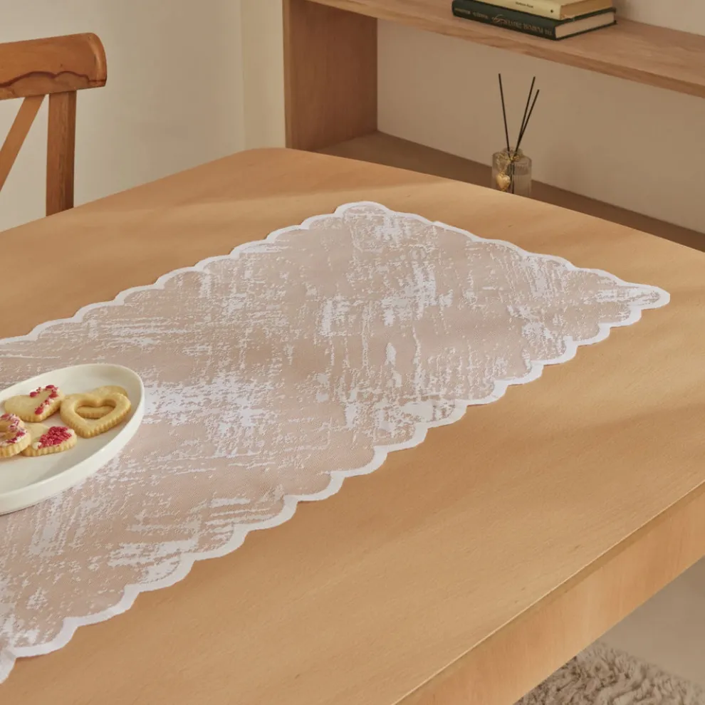 Karaca Home Luana Runner, 40x150cm, White