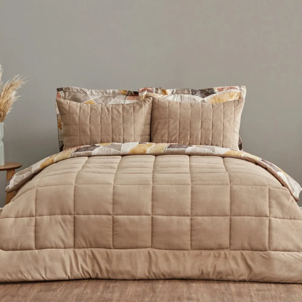 Karaca Home Lydia Bedding Set, Double, Beige