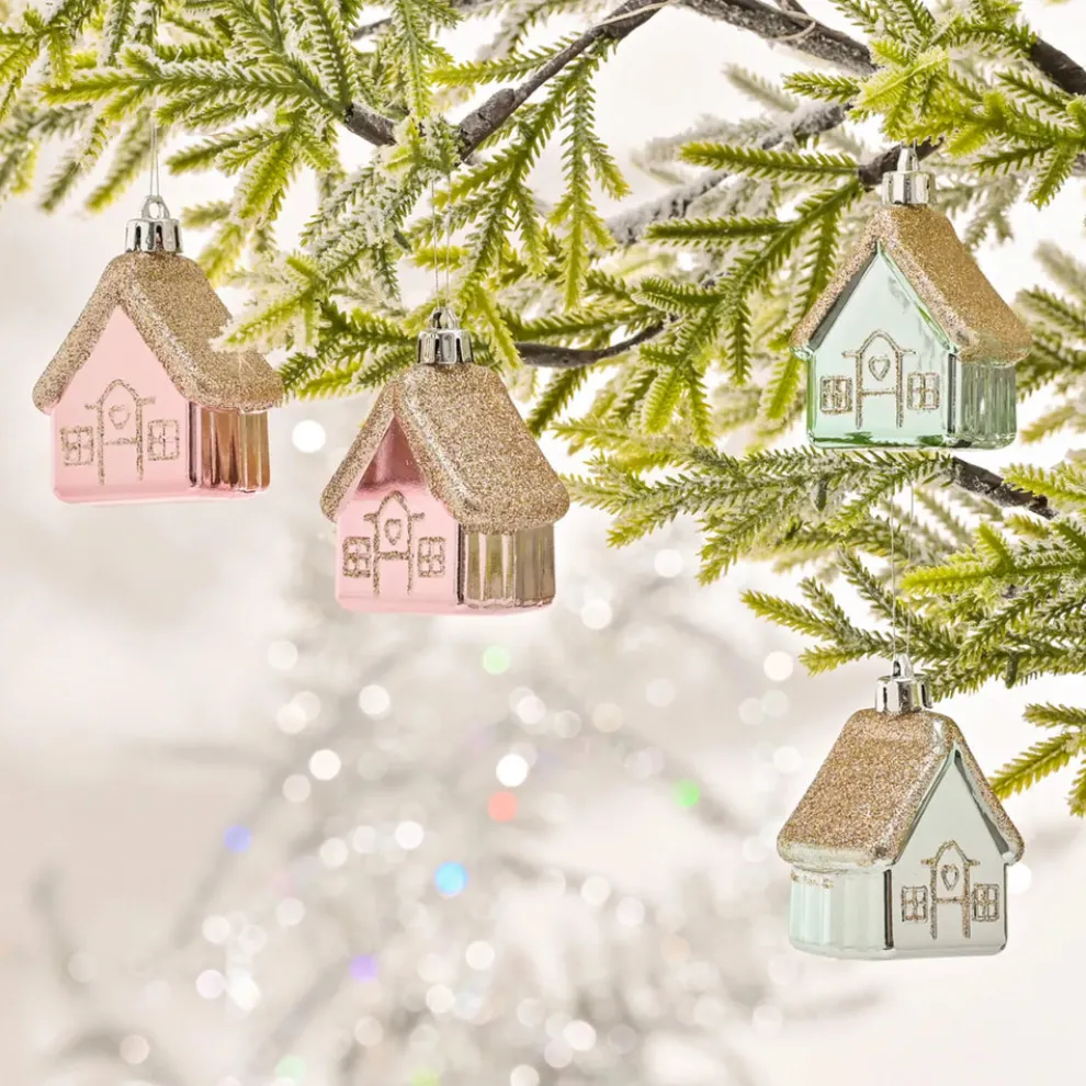 Karaca Home New Year Christmas Tree Decoration Set, 4 Piece, Multi