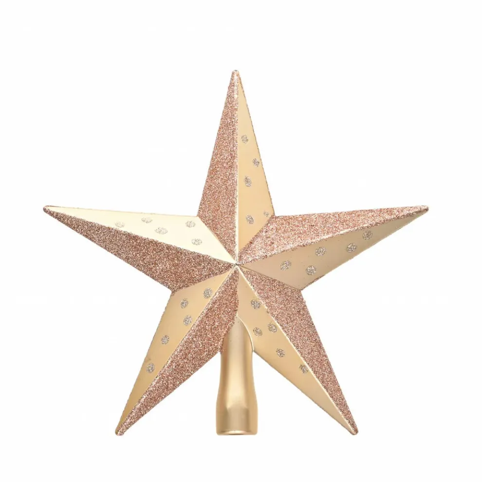 Karaca Home New Year Christmas Star Tree Topper, 20cm, Gold