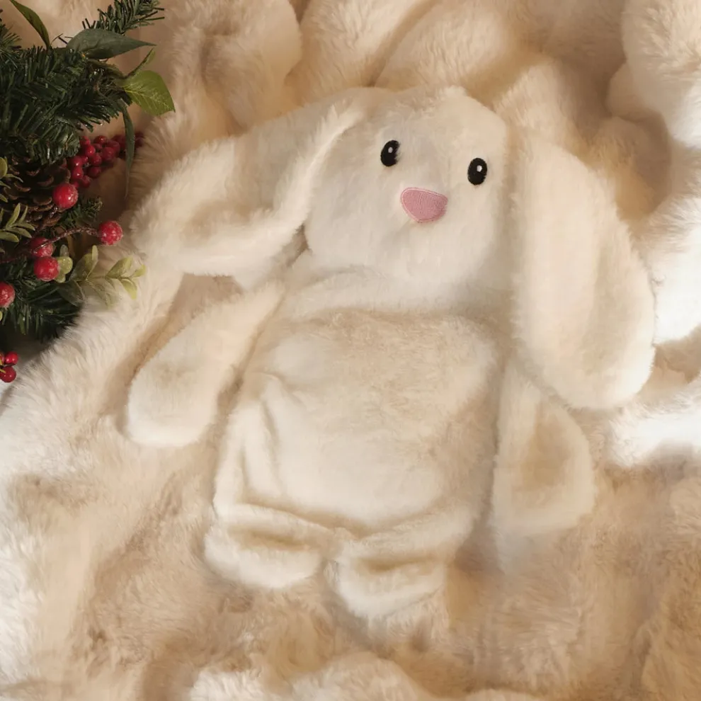 Karaca Home New Year Rabbit Hot Water Bottle, White