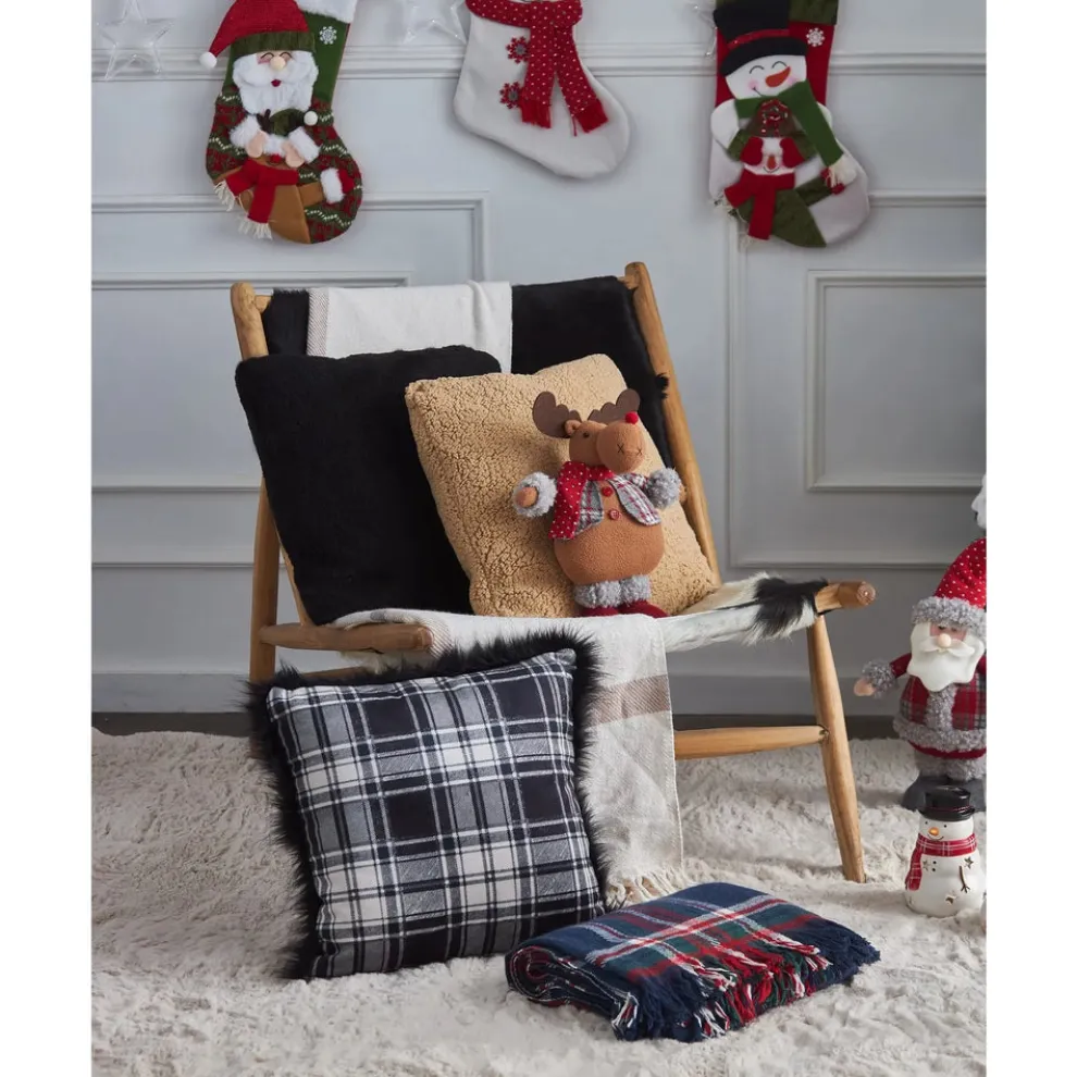 Karaca Home New Year Christmas Santa Gift Stocking Sock Decoration, 47cm, Multi