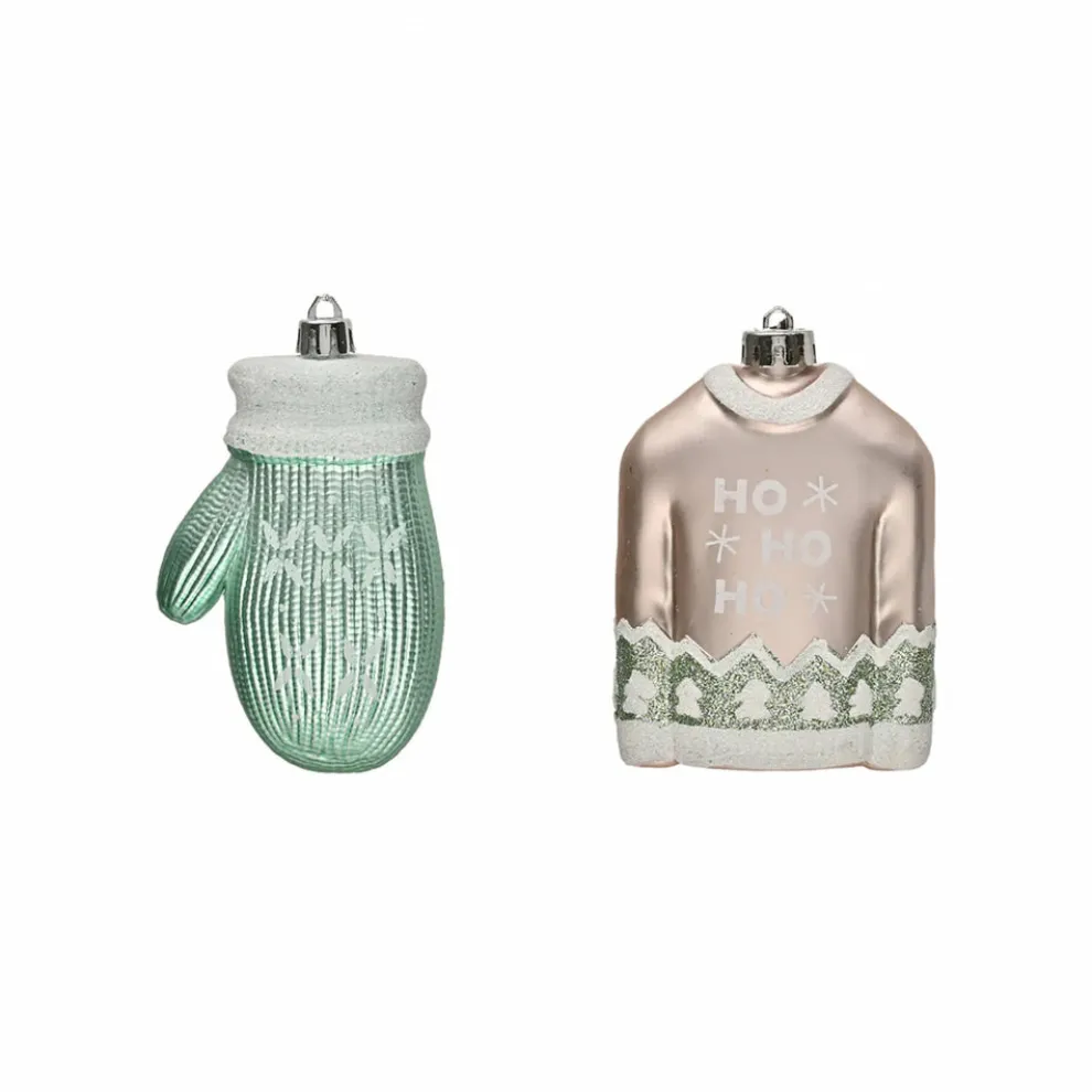 Karaca Home New Year Christmas Wool Tree Decoration Set, 2 Piece, Multi