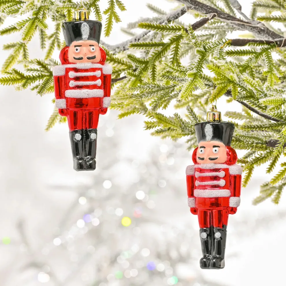 Karaca Home New Year Christmas Nutcracker Tree Decoration Set, 2 Piece, Multi