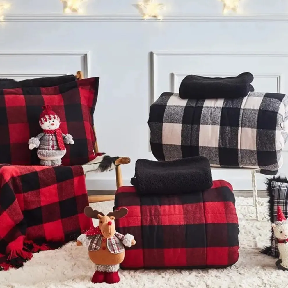 Karaca Home New Year Christmas Alpaca Plush Toy Decoration, 28cm, Multi