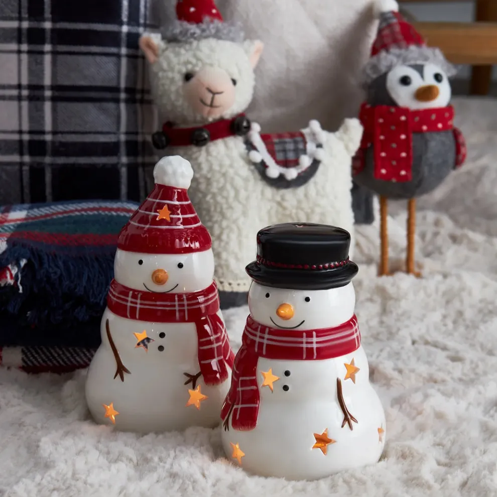 Karaca Home New Year Christmas Alpaca Plush Toy Decoration, 28cm, Multi