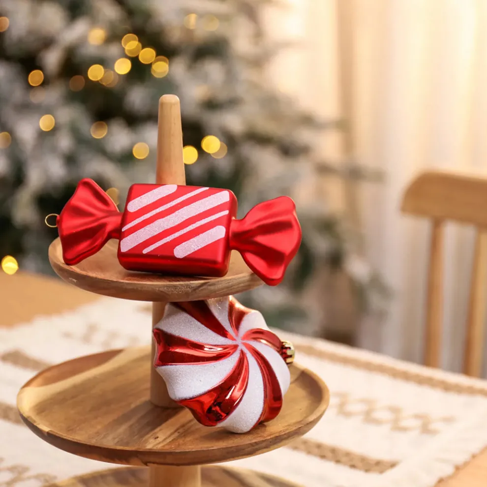 Karaca Home New Year Christmas Cany Pleasure Tree Decoration Set, 4 Piece, Multi