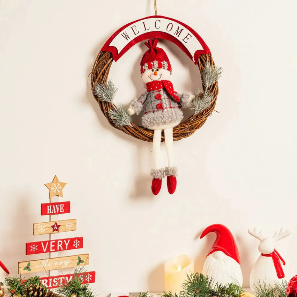 Karaca Home New Year Christmas Wreath, 45cm, Multi