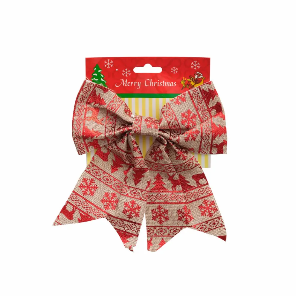 Karaca Home New Year Christmas Tree Ribbon, 20cm, Red Gold