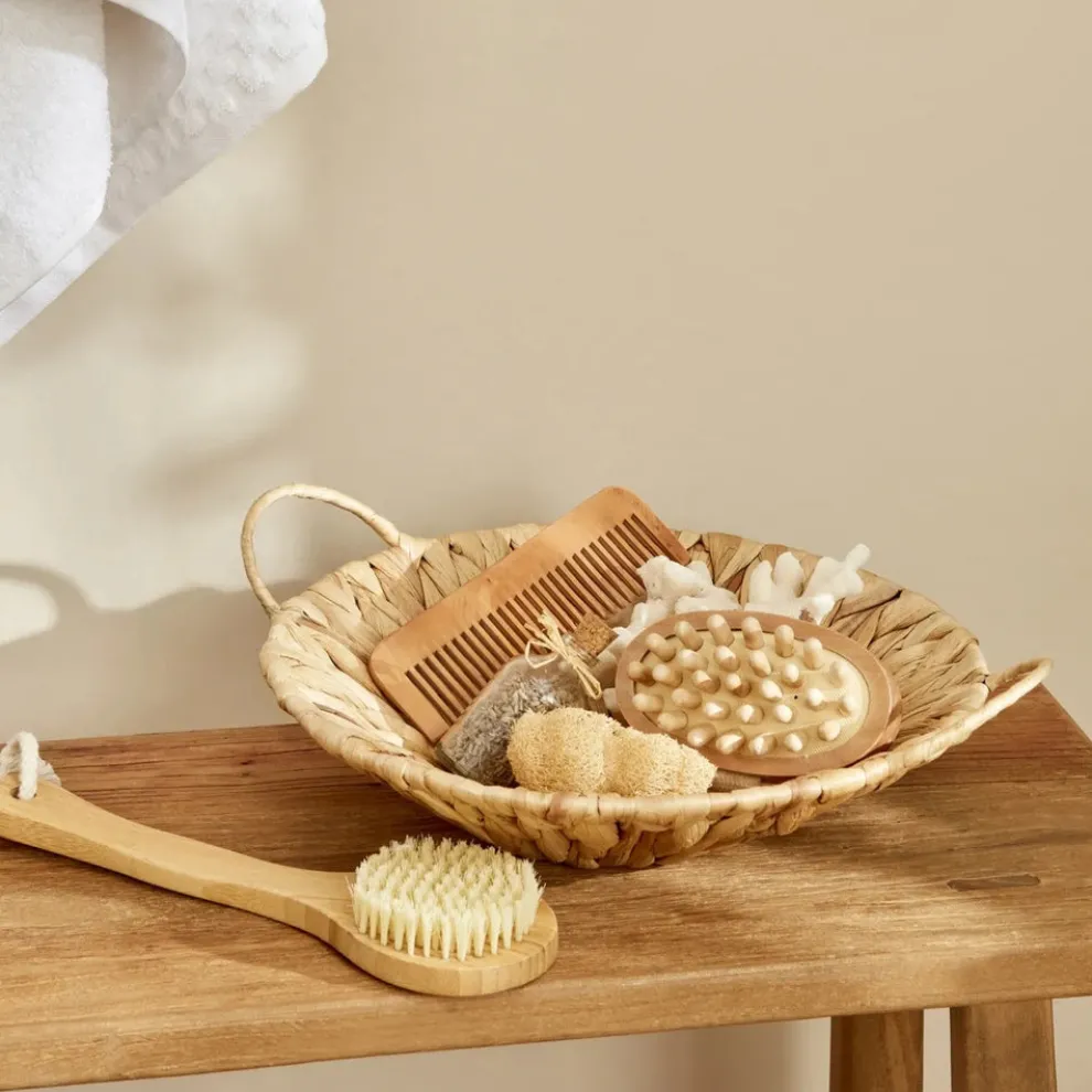 Karaca Home Strata Decorative Tray, 30cm, Beige