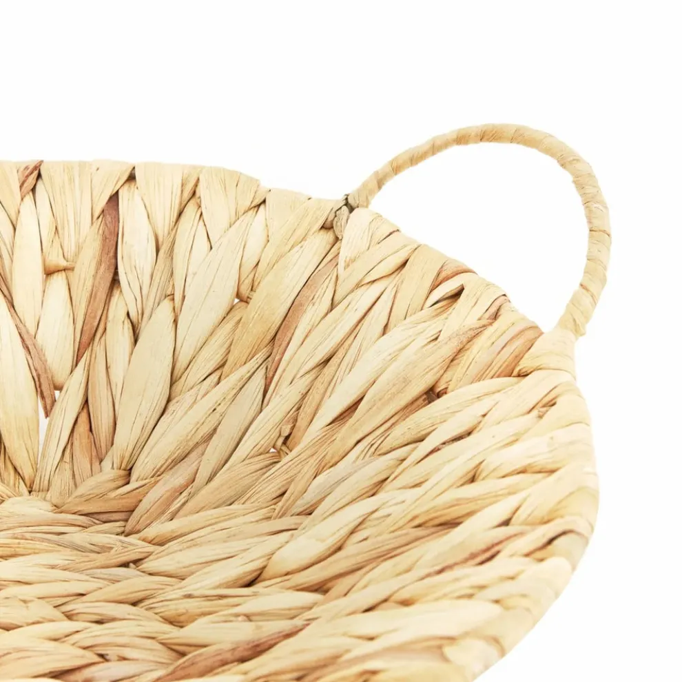 Karaca Home Strata Decorative Tray, 30cm, Beige