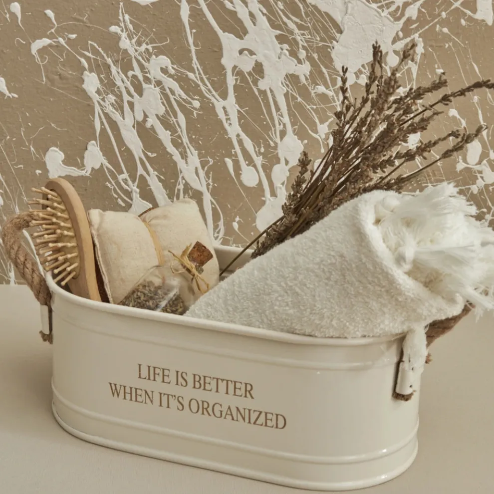 Karaca Home Sylvia Organizer, 28cm, White