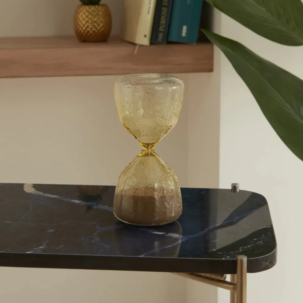 Karaca Home Trigon 10 Min. Hourglass, 7.3x15.5cm, Gold