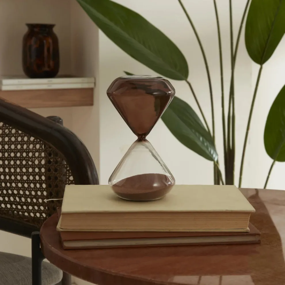 Karaca Home Trigon 15 Min. Hourglass, 8x15 cm, Amber