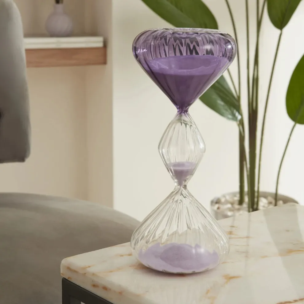 Karaca Home Trigon 30 Min. Hourglass, 9,8x23,5cm, Purple