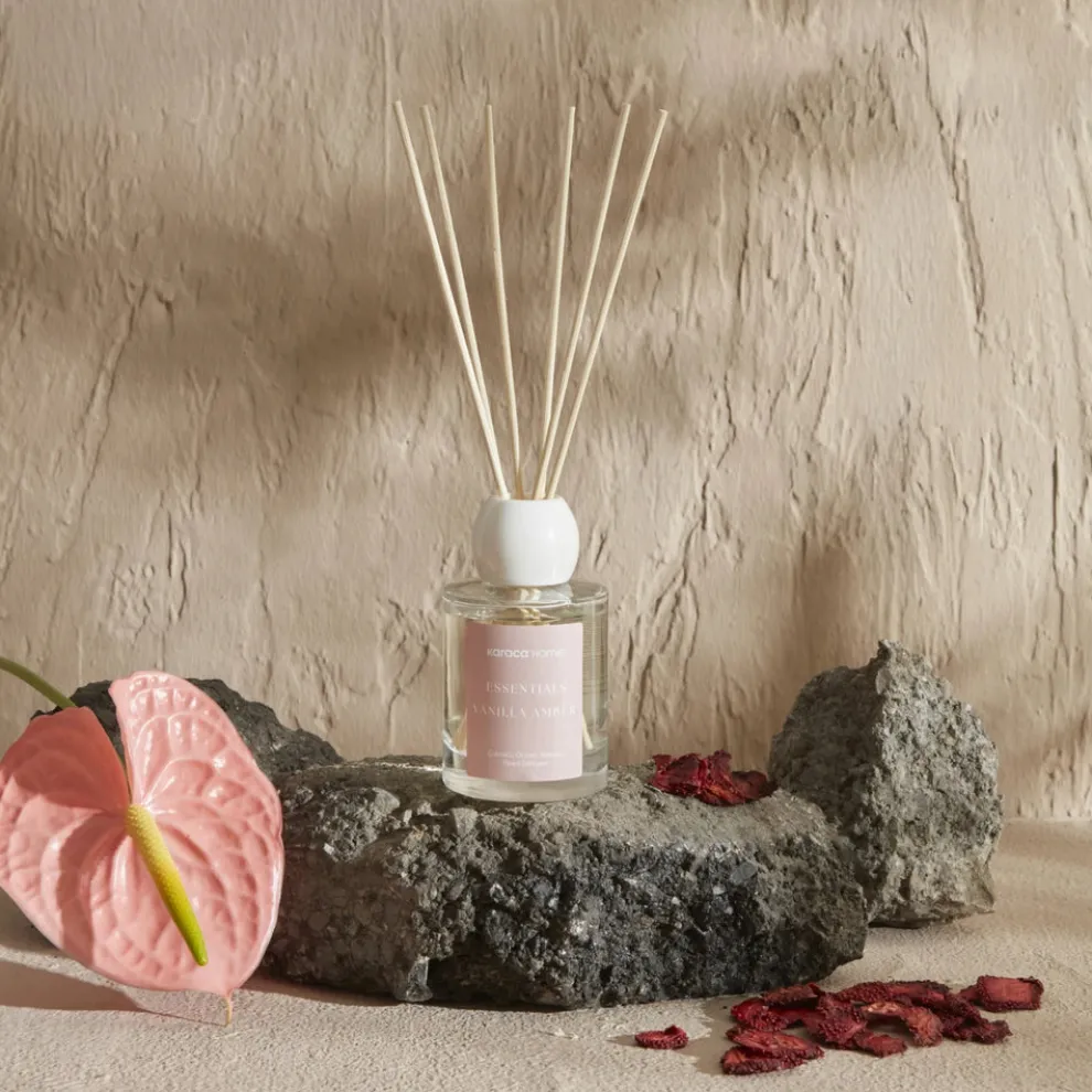 Karaca Home Vanilla Amber Reed Diffuser, 100 ml, Dusty Rose