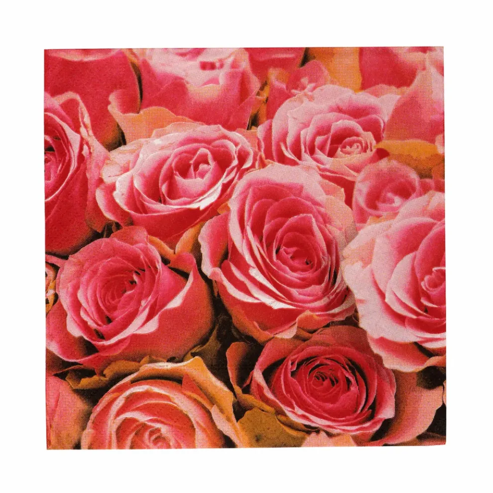 Karaca Home Vintage 20-Piece Paper Napkin, 33cmx33cm, Multi