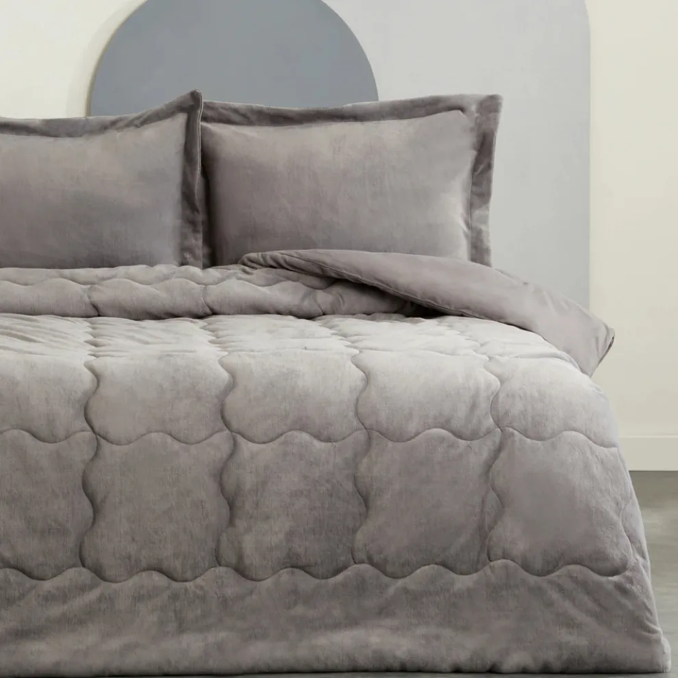 Karaca Home Viny Soft Dream Comfort Bedding Set Old, Double, Anthratice
