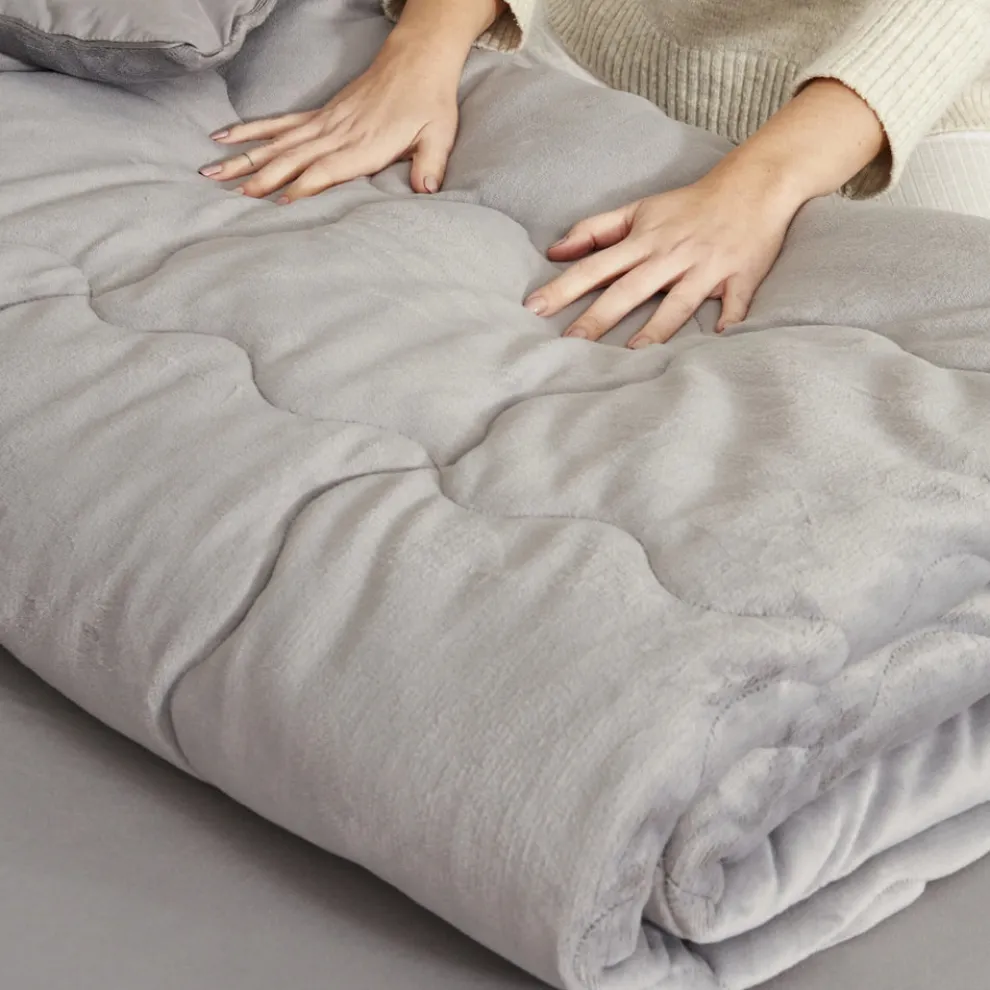 Karaca Home Viny Soft Dream Comfort Bedding Set Old, Double, Anthratice