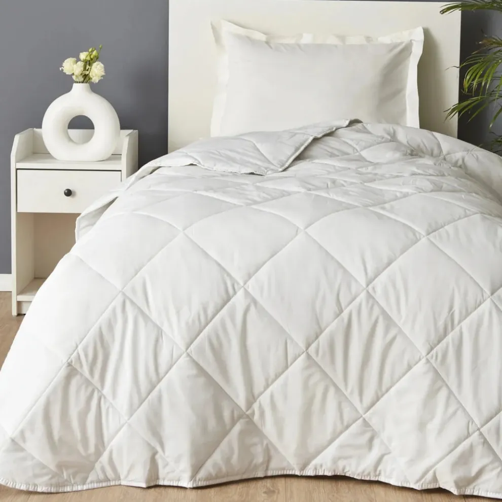 Karaca Home Winter Microfiber Duvet, Single, 155cmx215cm, White
