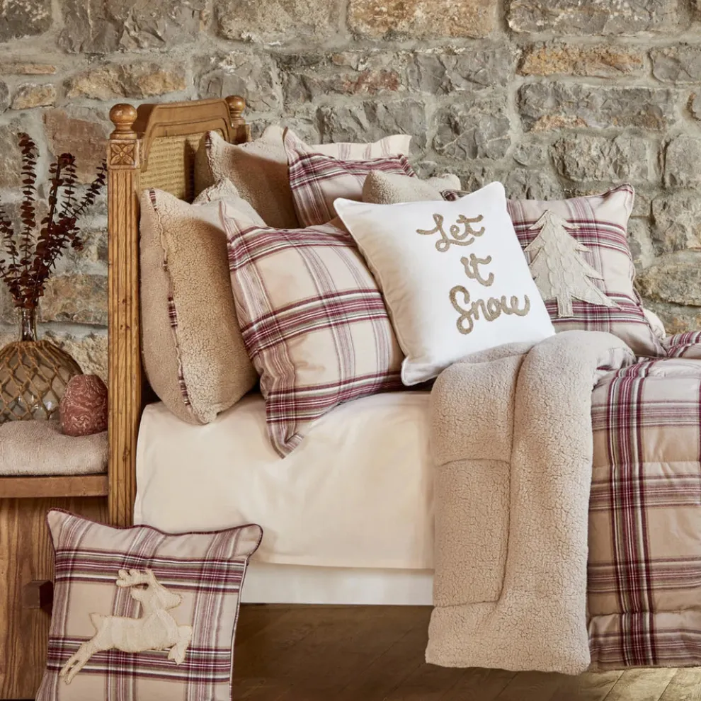 Karaca Home Woodland Cozy Comfort Bedding Set with Bed Sheet, Single, Beige