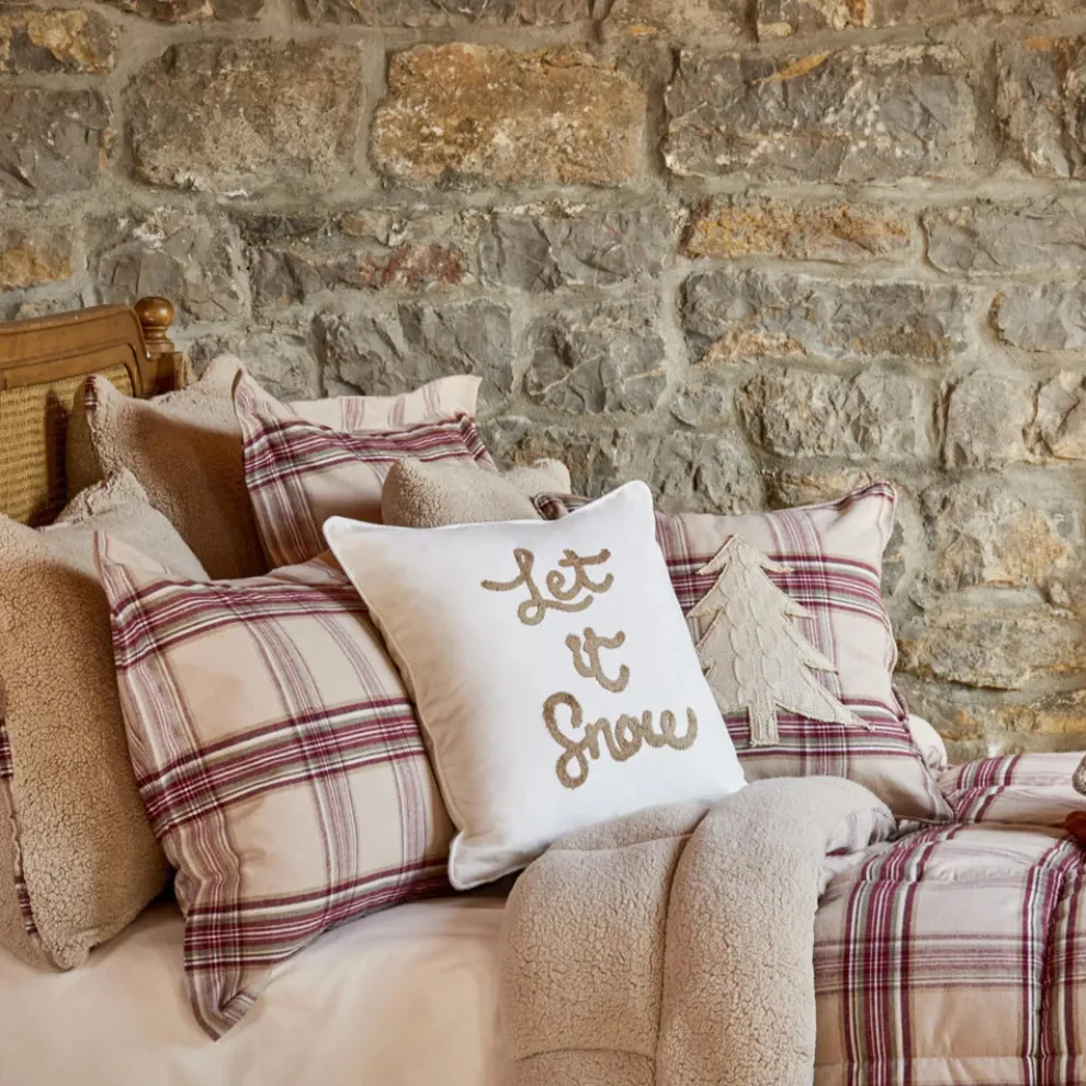 Karaca Home Woodland Cozy Comfort Bedding Set with Bed Sheet, Single, Beige