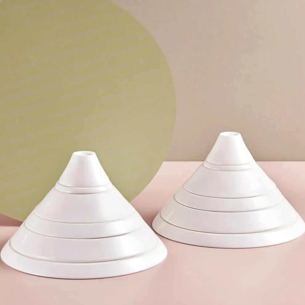 Karaca Hussein Chalayan Digital 6-Piece Fine Pearl Dinner Set, White