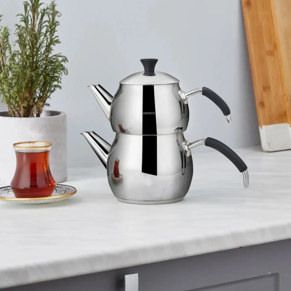 Karaca Iklim Mini Size Teapot, Small, Silver