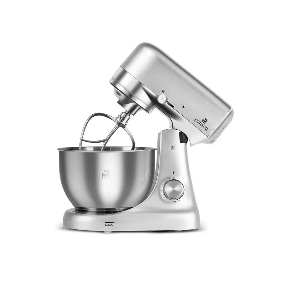 Karaca Ironmax Cast Stand Mixer, 5L, 1000W, Grey