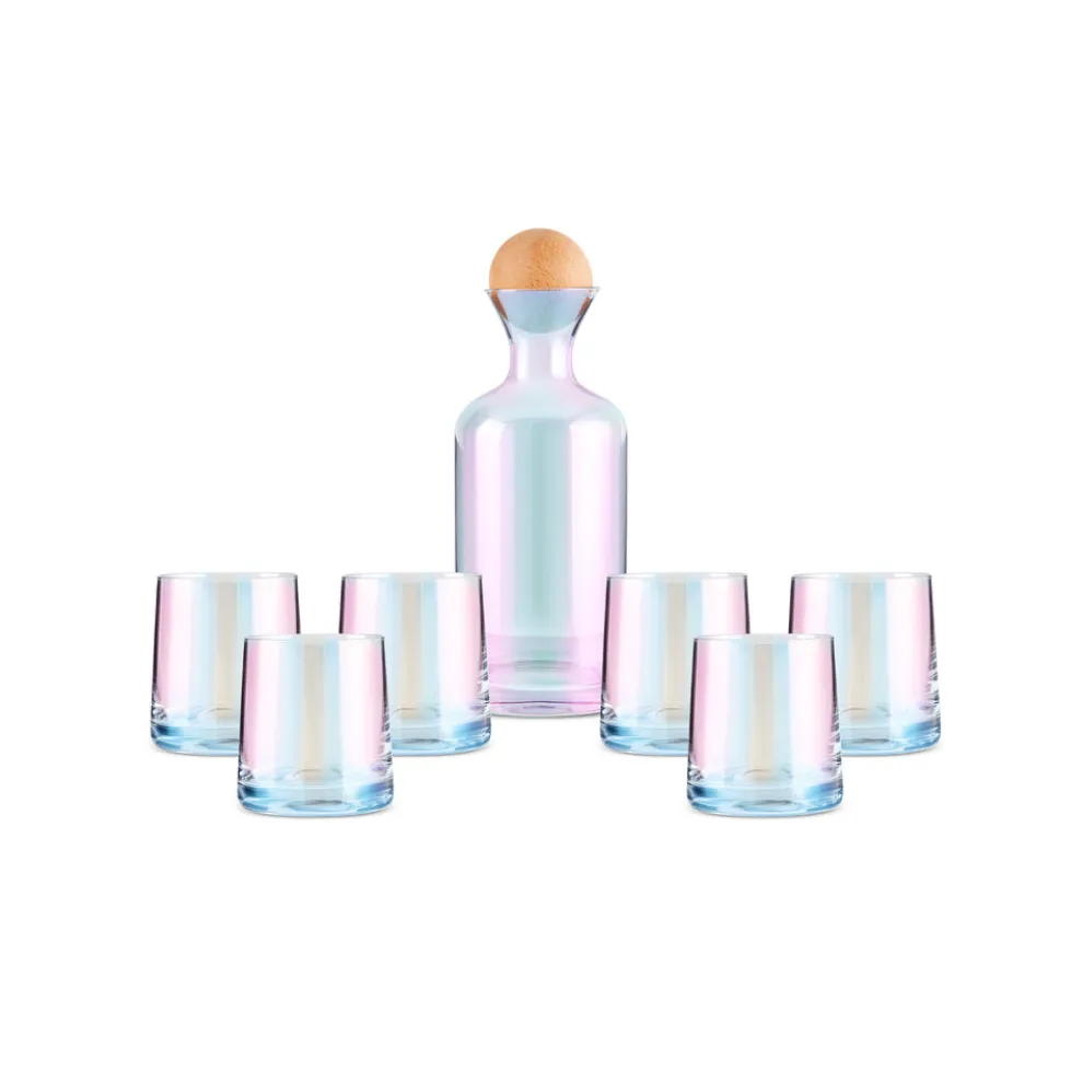 Karaca Jules 7-Piece Tumbler Glass Set, Luster