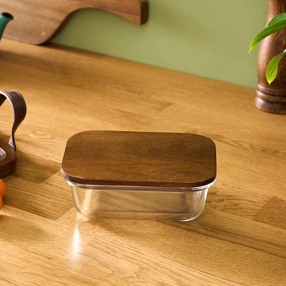 Karaca Karya Acacia Storage Container, 400ml, Clear