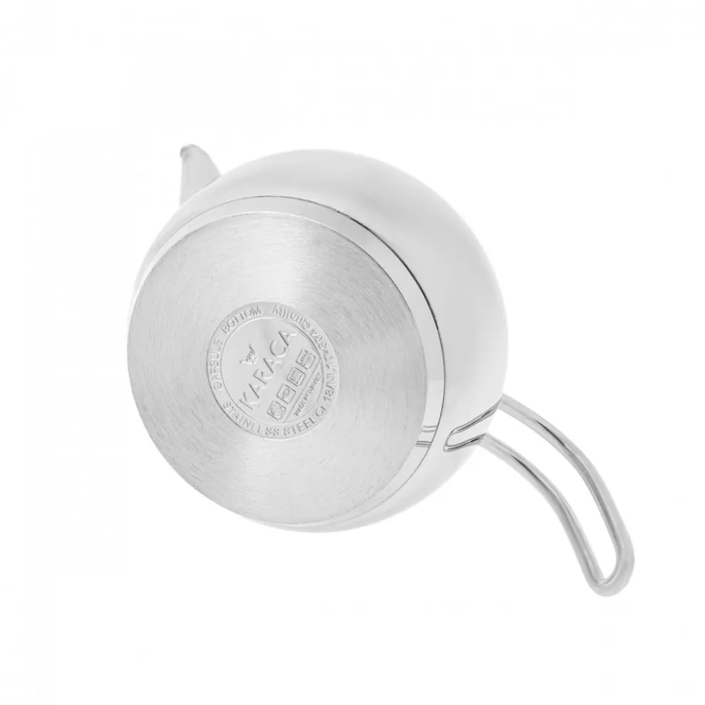 Karaca Layla Stainless Steel Induction Teapot Set, Midi, Silver