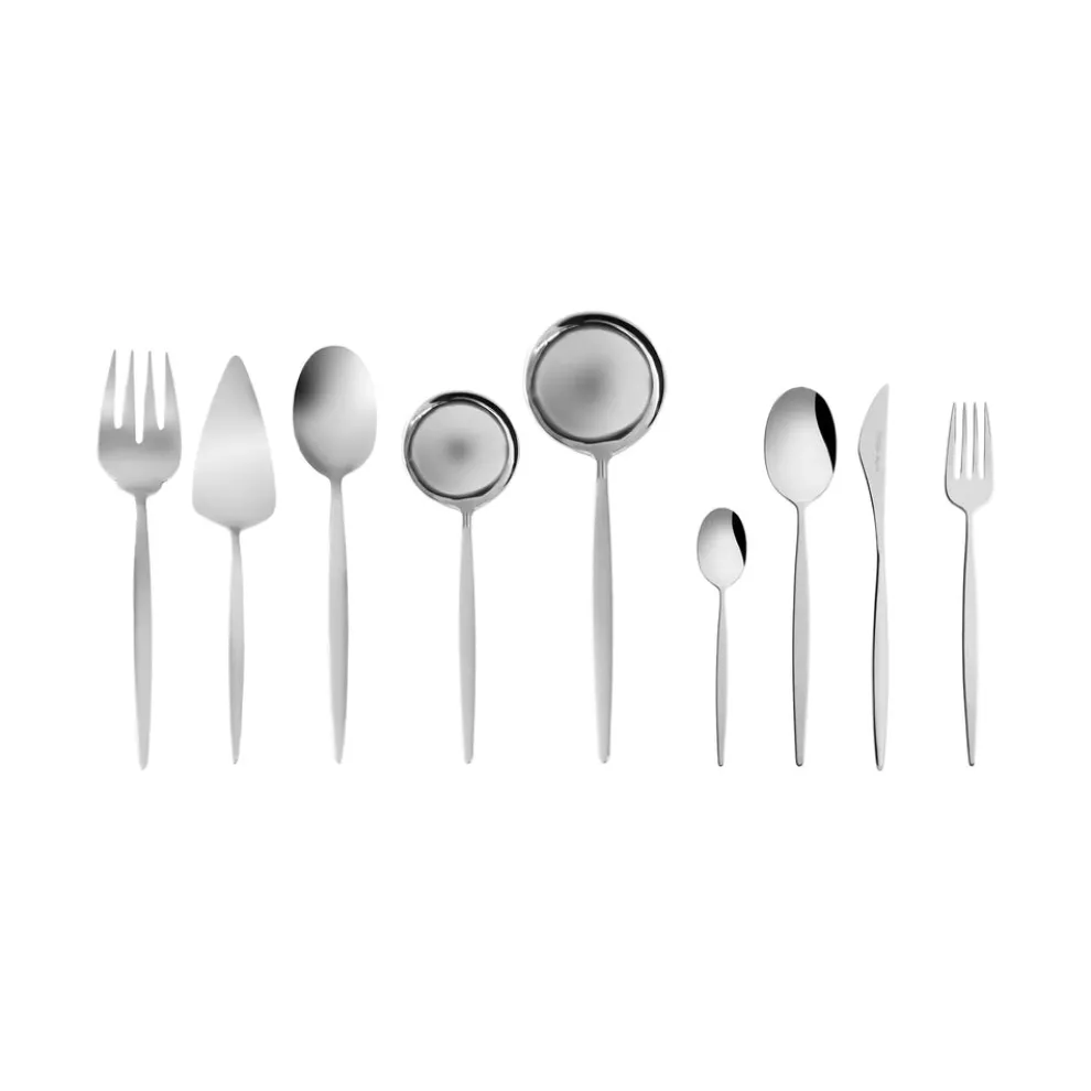 Karaca Lizbon 65-Piece Stainless Steel Cutlery Set for 12 People, Silver