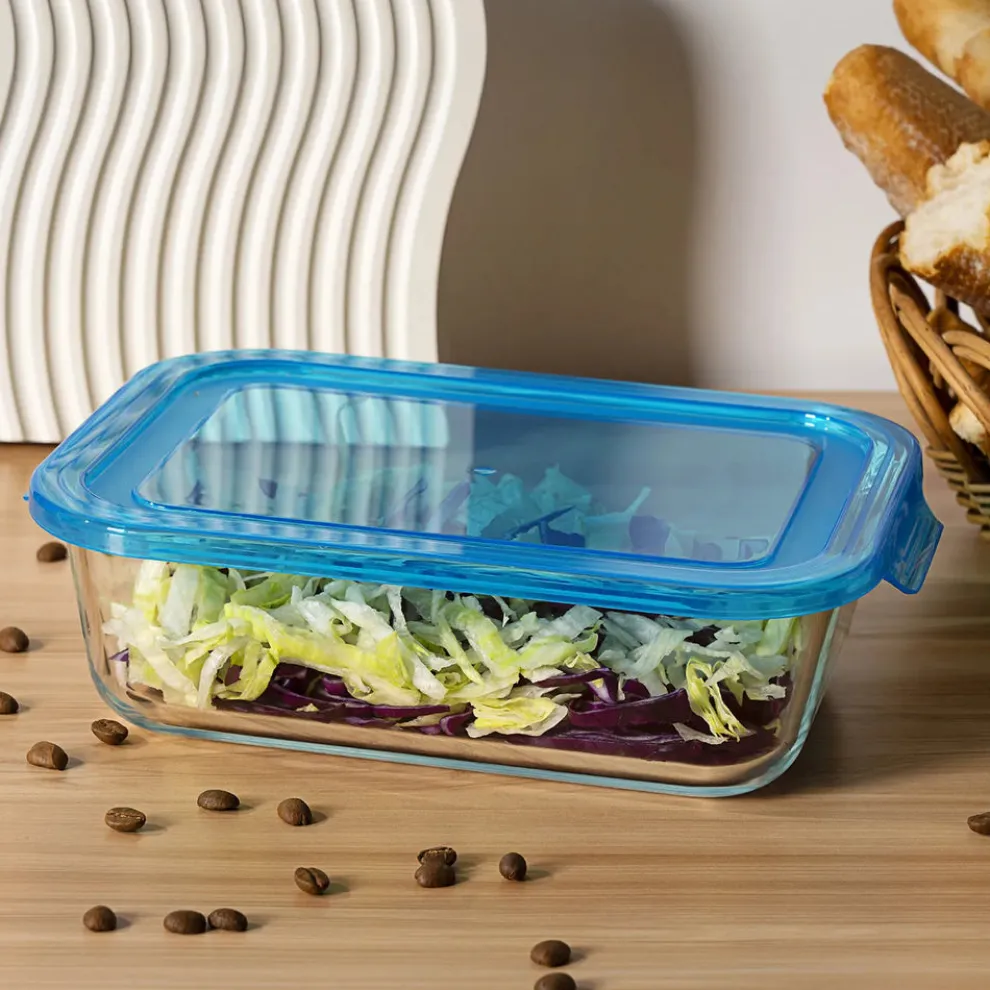 Karaca Lucy Glass Storage Container, 1500ml, Transparent