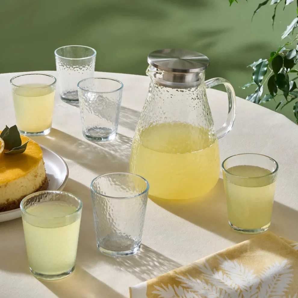 Karaca Luminous 7-Piece Tumbler Glass Set, Transparent