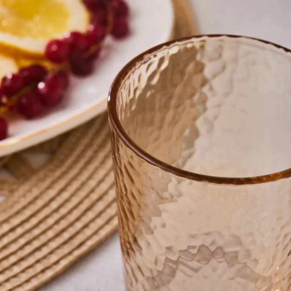 Karaca Luminous 7-Piece Tumbler Glass Set, Amber