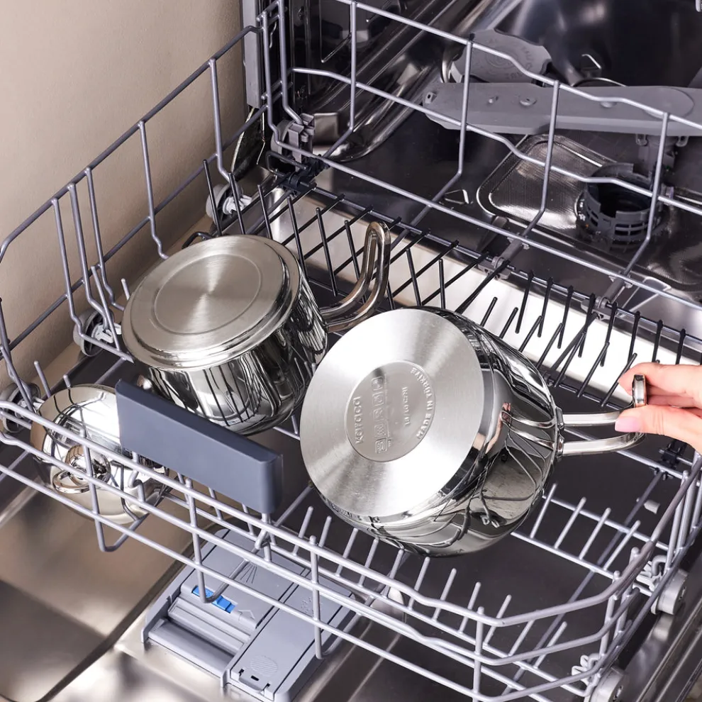 Karaca Manes Stainless Steel Induction Teapot Set, Medium, Metal