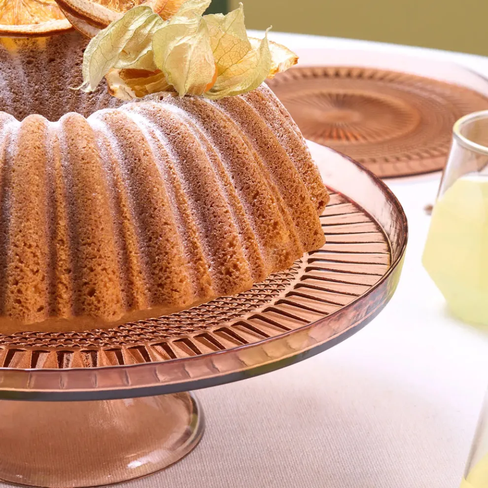 Karaca Marida 7-Piece Glass Serveware Set for 6 People, 21cm, Brown