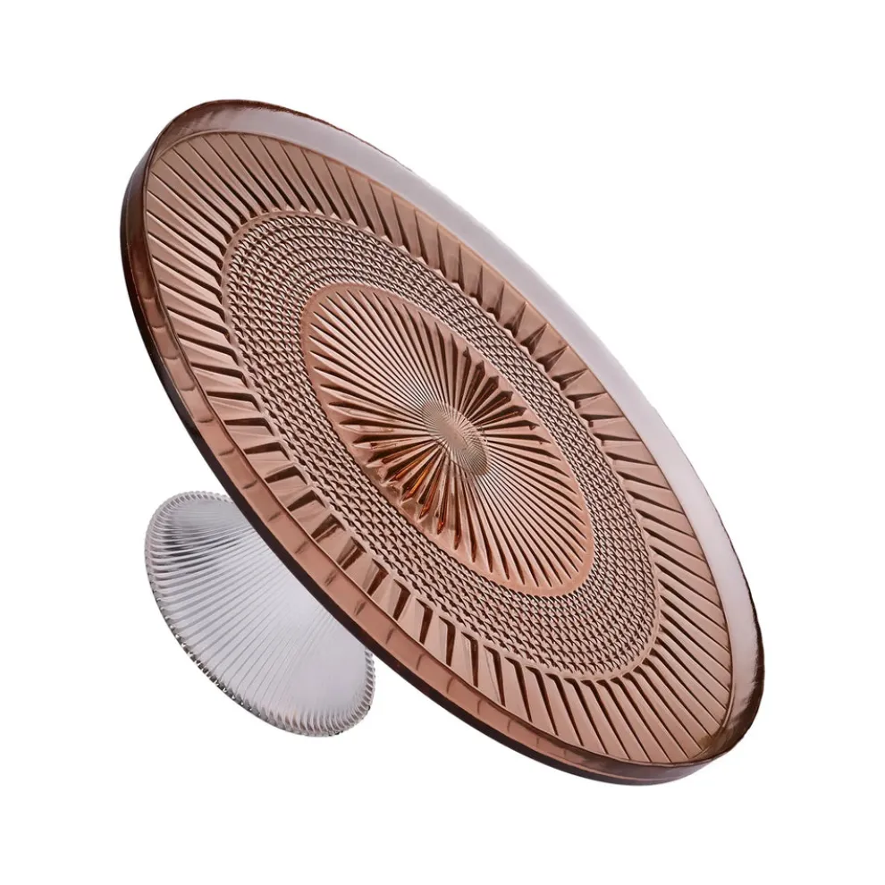 Karaca Marida 7-Piece Glass Serveware Set for 6 People, 21cm, Brown