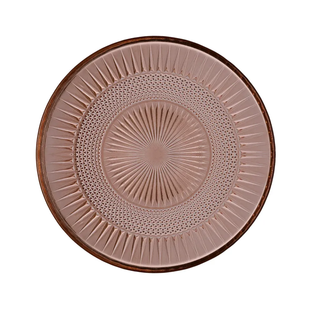 Karaca Marida 7-Piece Glass Serveware Set for 6 People, 21cm, Brown