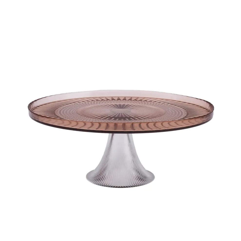 Karaca Marida 7-Piece Glass Serveware Set for 6 People, 21cm, Brown