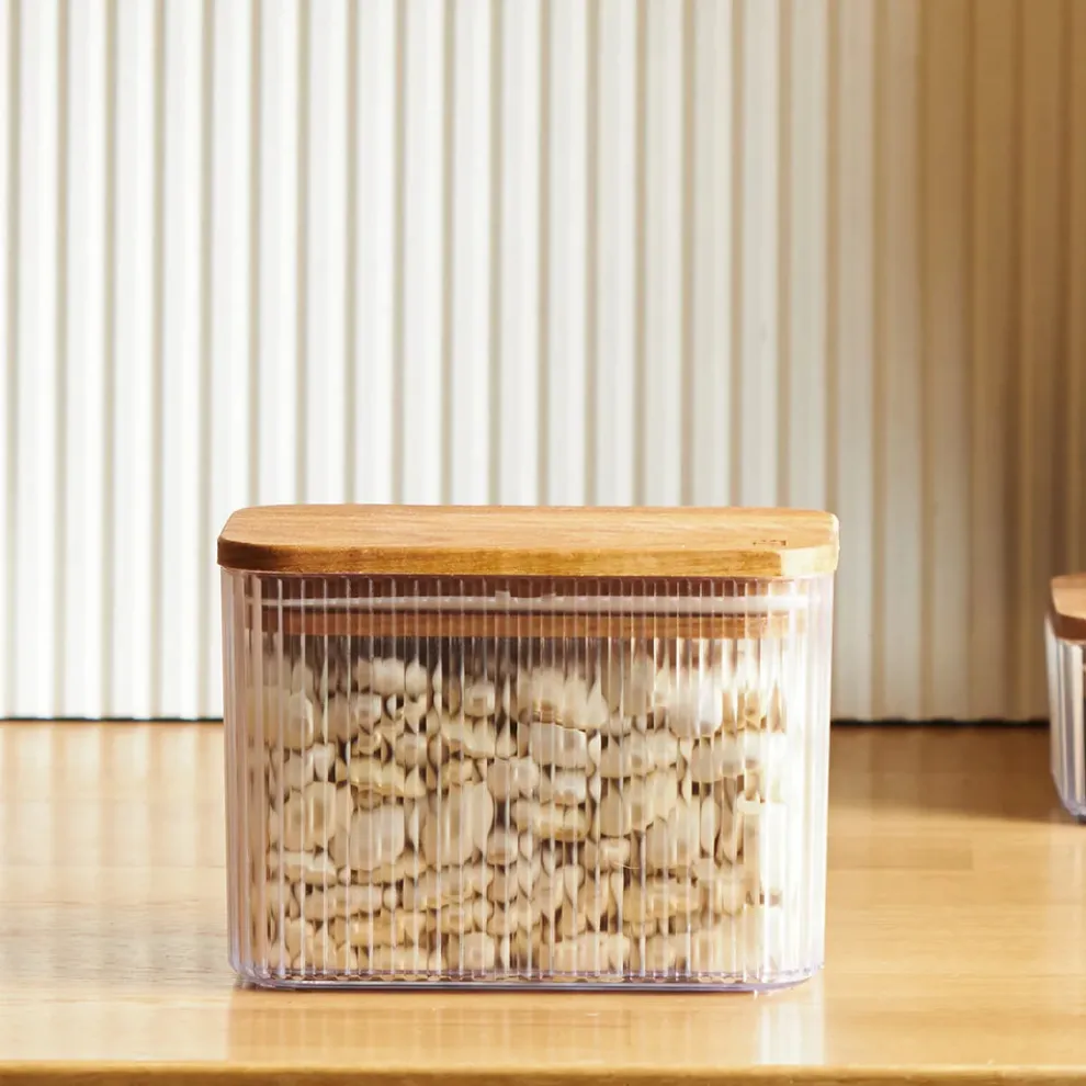 Karaca Massimo Storage Container, 1L, Transparent Brown