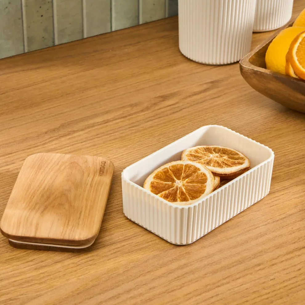 Karaca Massimo Storage Container, 500ml, Cream