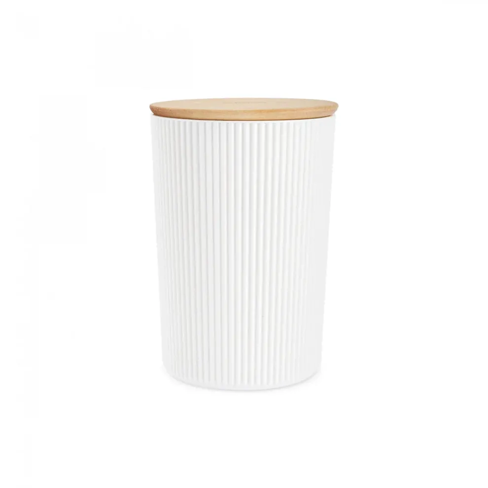 Karaca Massimo Storage Jar, 1,5L, Cream