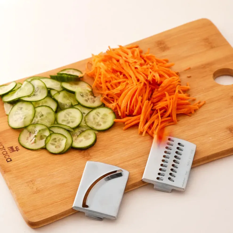 Karaca Mastermaid Steel Glass 8 in 1 Food Processor, 2500W, Galaxy Grey